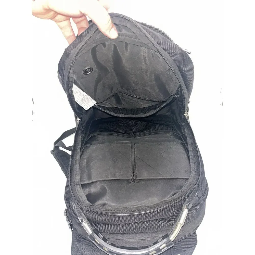 LEVEL8 Laptop Backpack, Work Backpack for Men Women, Travel Computer Black